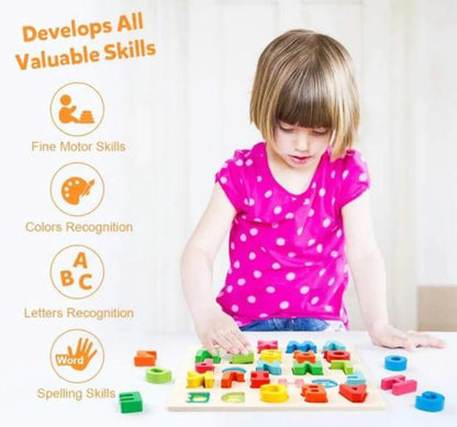 Wooden Alphabets Puzzle Toy