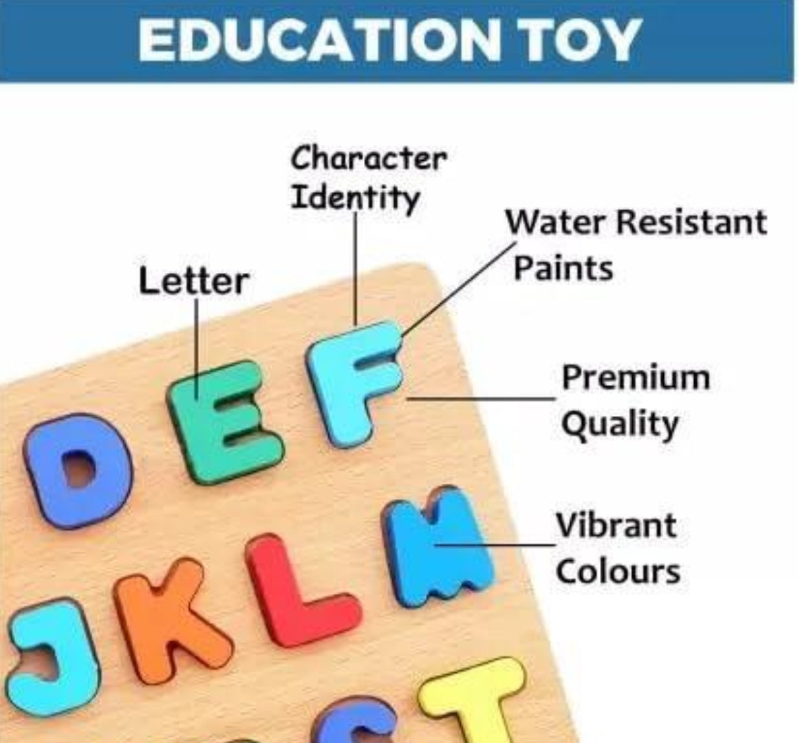 Wooden Alphabets Puzzle Toy